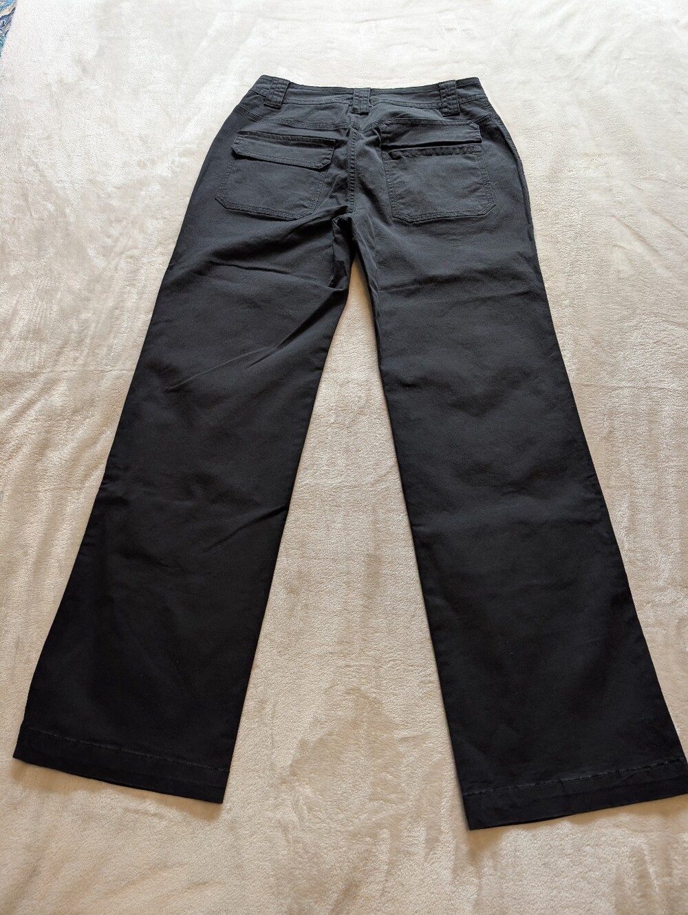 Flamingals Classic High-Rise Straight Leg Cargo Pants - Black NWT Small - Picture 7 of 9